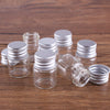 Transparent Eco-Friendly Aluminum Lid Sealed Jar Bottles Set With Electroplate Screws For Kitchen Use