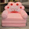 Cute Cartoon-Shaped 2 in 1 Children’s Arm Chair made of Soft Plush for Living Room and Bedroom