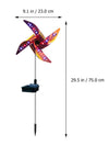 Waterproof IP65 Outdoor Fully Automatic LED Solar Wind Spinner With 600mAh Battery And Light Sensors