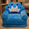 Cute Cartoon-Shaped 2 in 1 Children’s Arm Chair made of Soft Plush for Living Room and Bedroom