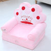 Cute Cartoon-Shaped 2 in 1 Children’s Arm Chair made of Soft Plush for Living Room and Bedroom