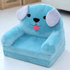 Cute Cartoon-Shaped 2 in 1 Children’s Arm Chair made of Soft Plush for Living Room and Bedroom