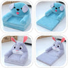 Cute Cartoon-Shaped 2 in 1 Children’s Arm Chair made of Soft Plush for Living Room and Bedroom