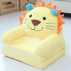 Cute Cartoon-Shaped 2 in 1 Children’s Arm Chair made of Soft Plush for Living Room and Bedroom