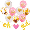 Baby Girl Shower Decorations, 13 Piece Set Includes Oh Girl Banner - Shop-bestdealz