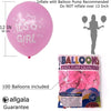 100ct 12" Helium Grade Premium Latex Balloons -"It's a Girl" - Shop-bestdealz