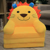 Cute Cartoon-Shaped 2 in 1 Children’s Arm Chair made of Soft Plush for Living Room and Bedroom