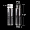 Transparent Eco-Friendly Aluminum Lid Sealed Jar Bottles Set With Electroplate Screws For Kitchen Use