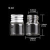 Transparent Eco-Friendly Aluminum Lid Sealed Jar Bottles Set With Electroplate Screws For Kitchen Use