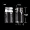 Transparent Eco-Friendly Aluminum Lid Sealed Jar Bottles Set With Electroplate Screws For Kitchen Use