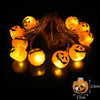 Halloween Pumpkin Spider Bat Skull String Lights Lamp